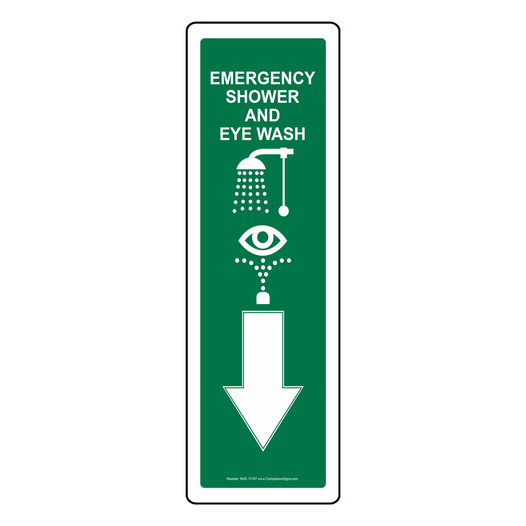 Emergency Shower And Eye Wash Sign