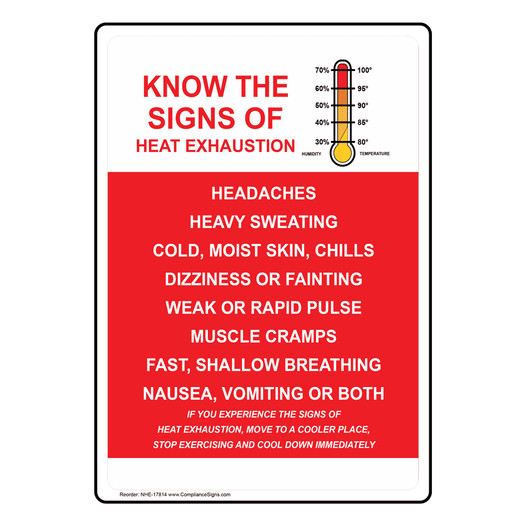 Know Thes Of Heat Exhaustion Sign NHE-17814