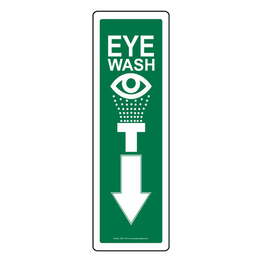 Eye Wash Sign for Emergency Response