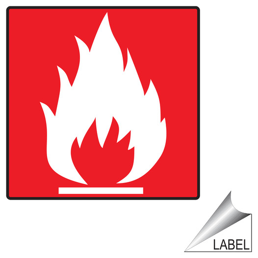 Flammable Symbol Label for Hazmat LABEL_SYM_05_a