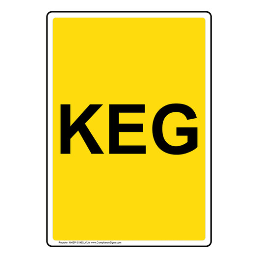 Portrait Keg Sign NHEP-31965_YLW