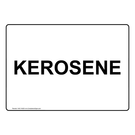 Kerosene Sign for Fuel NHE-16426