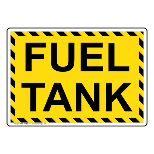 Hazmat Fuel Sign - Fuel Tank