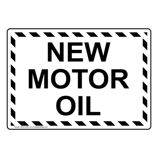 New Motor Oil Sign NHE-31256