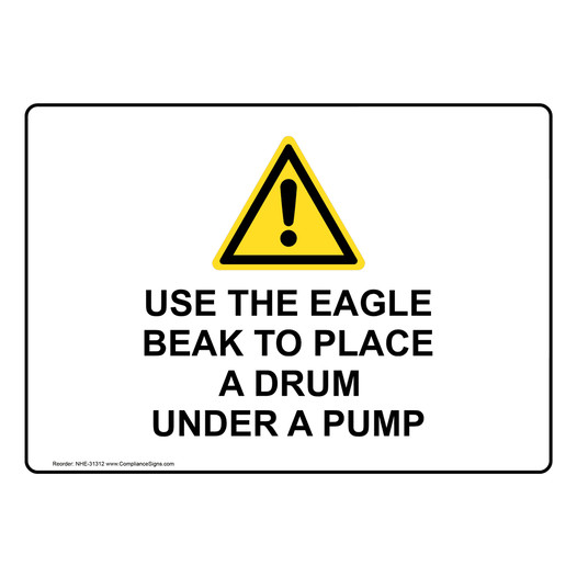 Use The Eagle Beak To Place A Drum Sign With Symbol NHE-31312