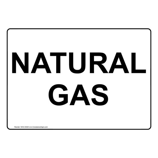 Natural Gas Sign NHE-33529