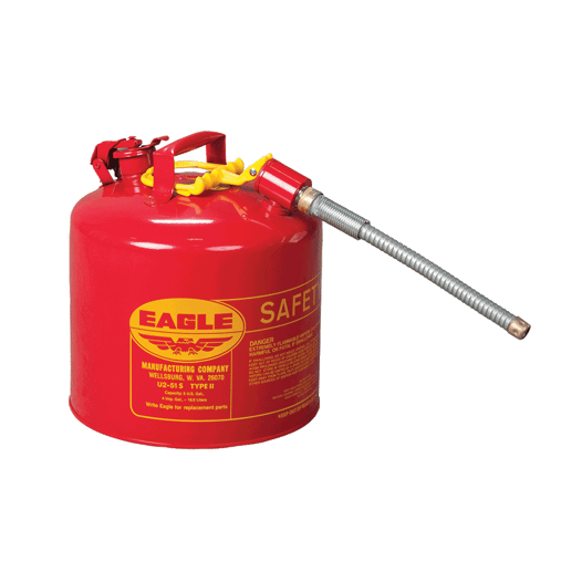 5 Gallon Type II Steel Safety Can With Metal Hose CS943460