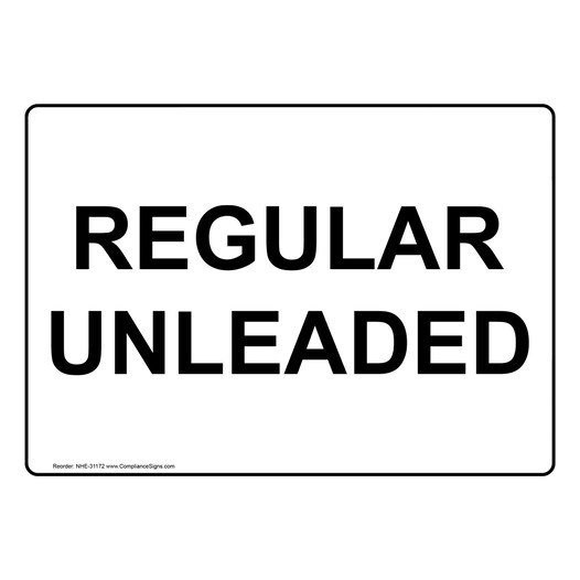 Regular Unleaded Sign NHE-31172