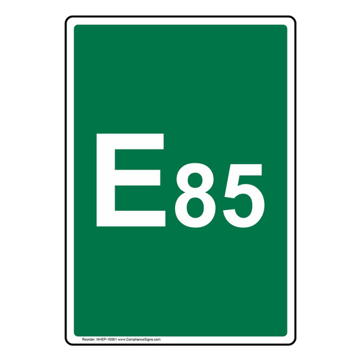Portrait E85 Sign NHEP-16561