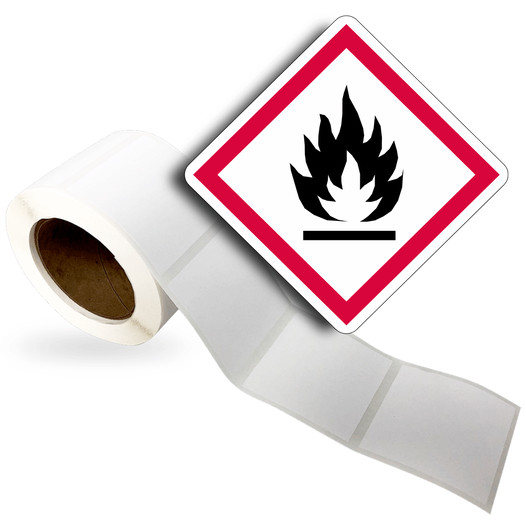 GHS-Flammable Roll Label LDRE-GHS-SYM_1105
