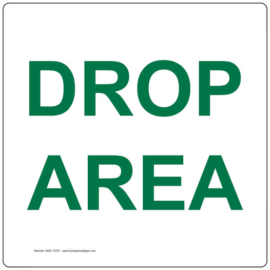 Drop Area Sign for Golf NHE-17276