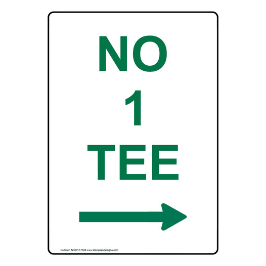 Portrait No 1 Tee [Right Arrow] Sign With Symbol NHEP-17128
