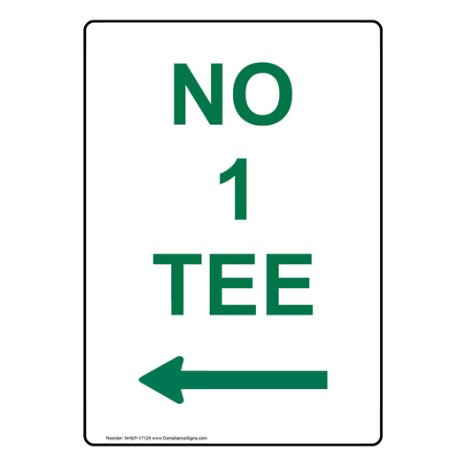 Portrait No 1 Tee [Left Arrow] Sign With Symbol NHEP-17129