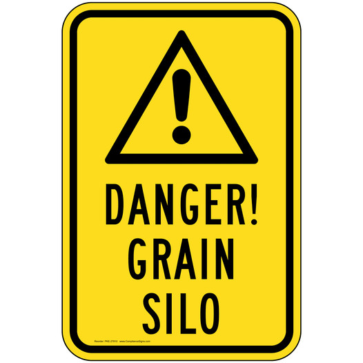 Danger Grain Silo Sign for Agricultural PKE-27810