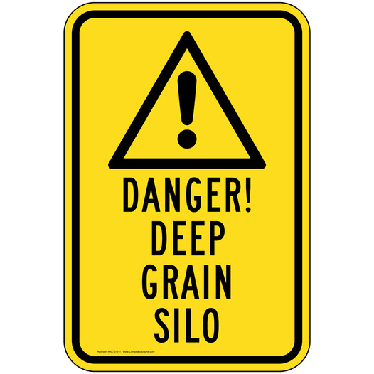 Danger Grain Silo Sign for Agricultural PKE-27811