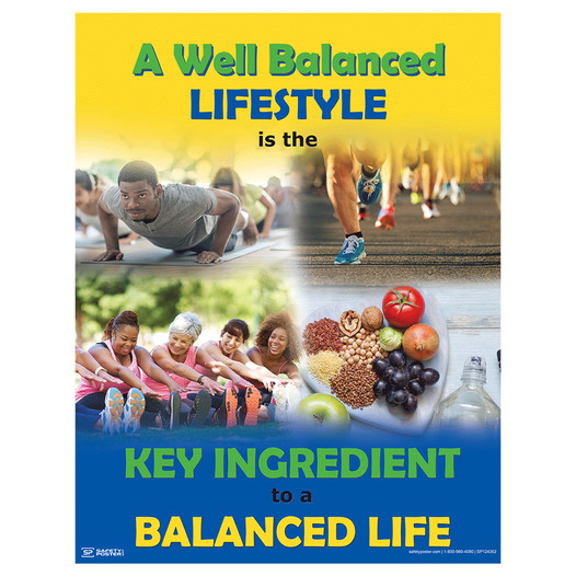 A Well Balanced Lifestyle Is The Key Poster CS671905