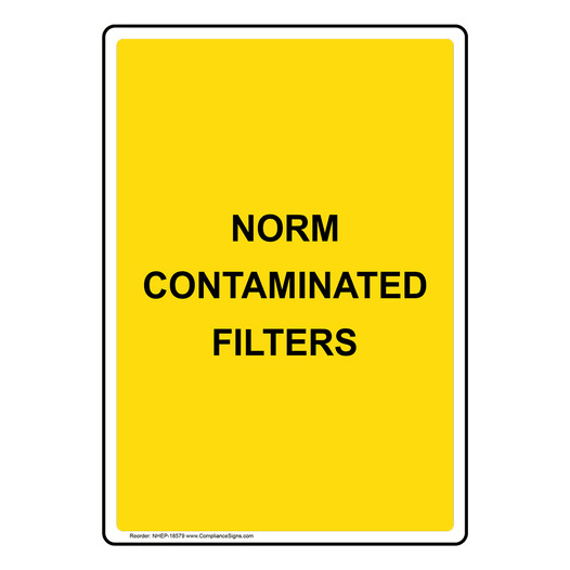 Portrait Norm Contaminated Filters Sign NHEP-18579