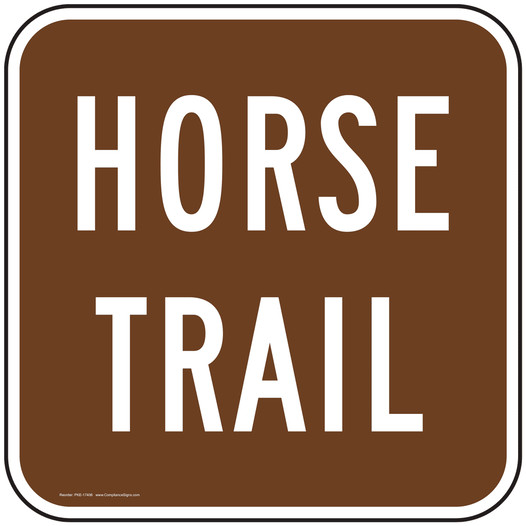 Horse Trail Sign for Recreation PKE-17406