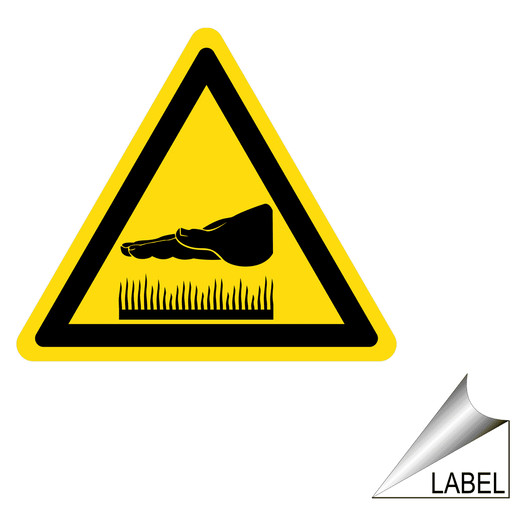 Hot Symbol Label for Process Hazards LABEL_TRIANGLE_15
