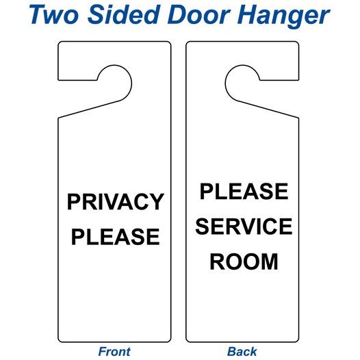 Vertical Sign - Housekeeping - Privacy Please Service Room Sign
