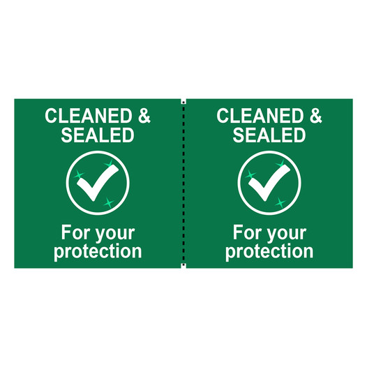 Green Cleaned & Sealed For Your Protection Label  CS560939