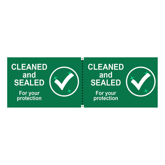 Green Cleaned & Sealed For Your Protection Label  CS949422