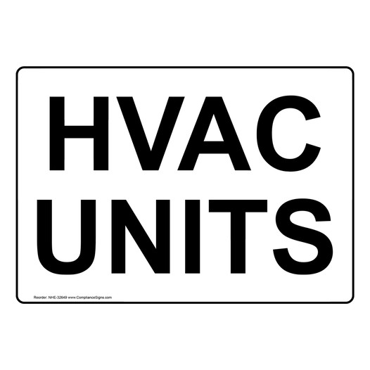 Hvac Units Sign