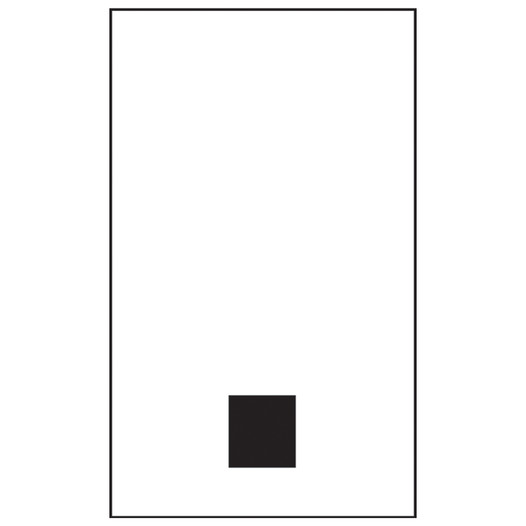 Reflective Black-on-White Dot Symbol Label in 2 Sizes CS158764