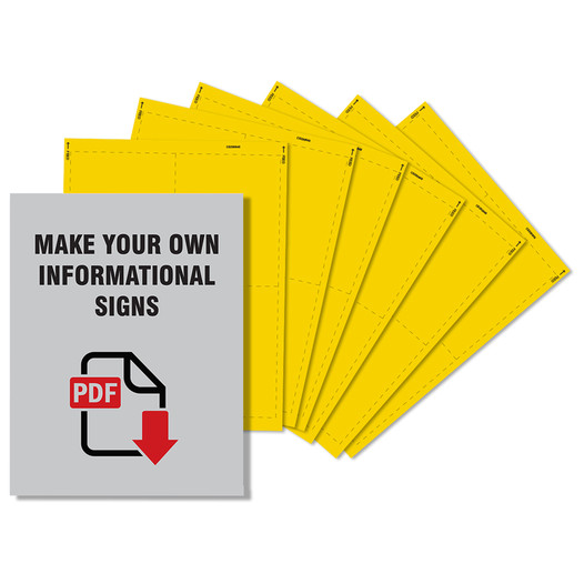 Yellow EZMake Blank Label Media CS290648