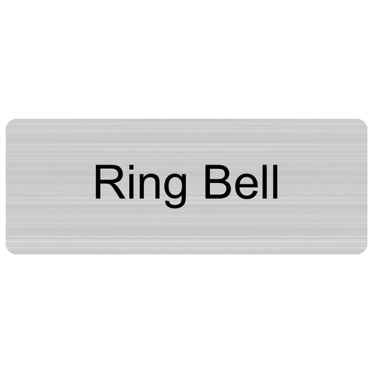 Silver Engraved Ring Bell Sign
