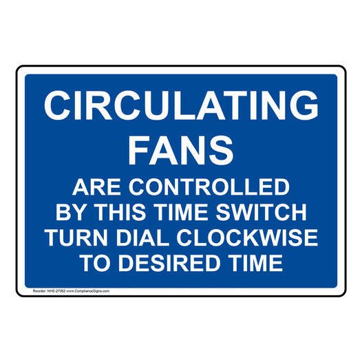 Circulating Fans Are Controlled By This Time Sign NHE-27062