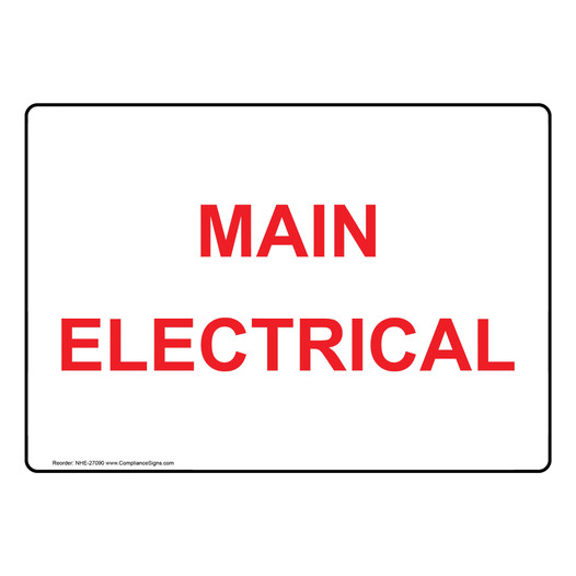 Main Electrical Sign NHE-27090