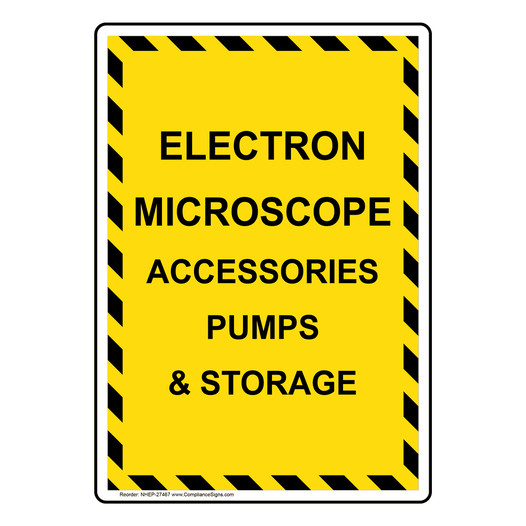 Portrait Electron Microscope Accessories Pumps Sign NHEP-27467