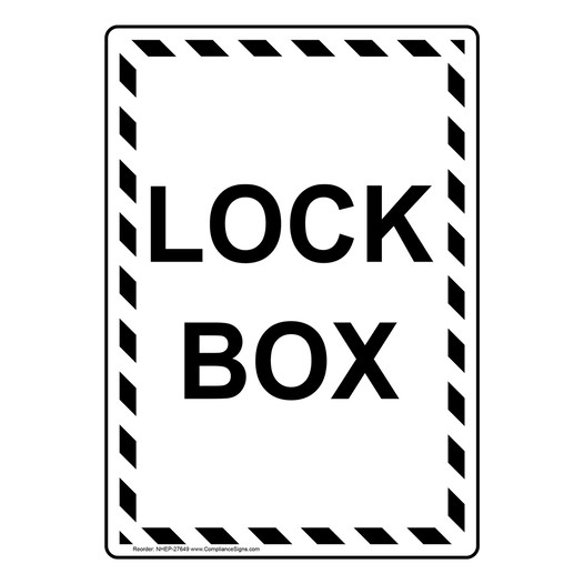 Portrait Lock Box Sign NHEP-27649