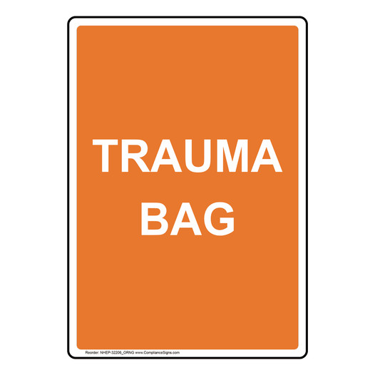Portrait Trauma Bag Sign NHEP-32206_ORNG