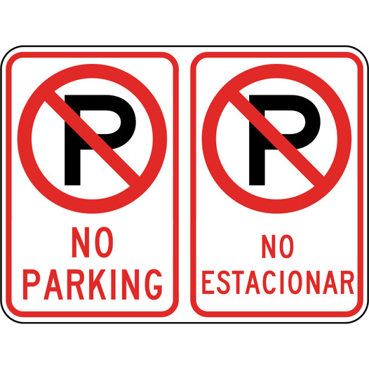 No Parking Bilingual Sign PKI-20010-SPANISH