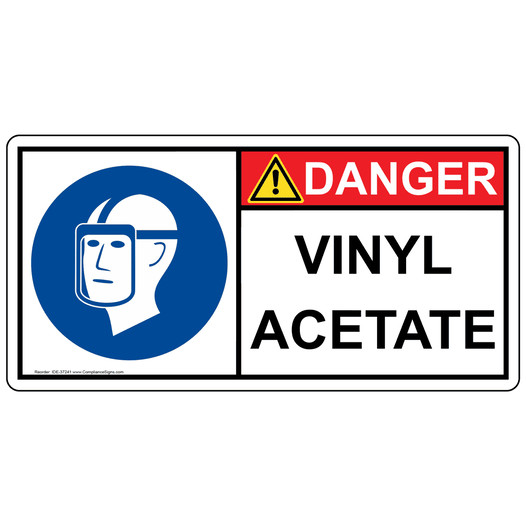 ISO Vinyl Acetate PPE Sign IDE-37241