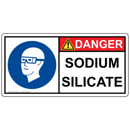 ISO Sodium Silicate PPE - Eye Sign IDE-50239