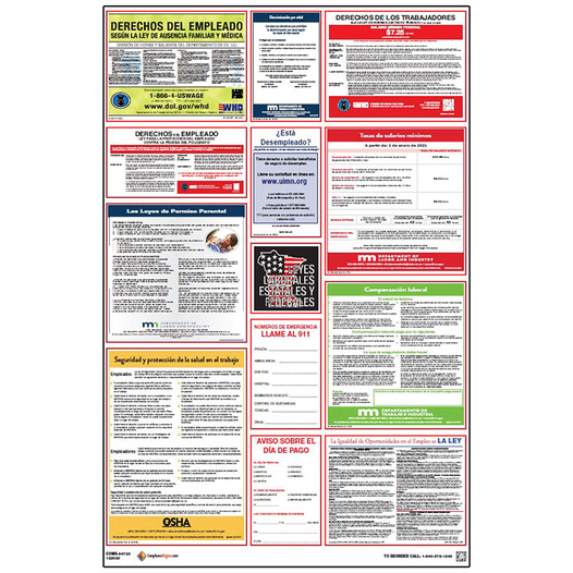 Spanish Minnesota Labor Law Combo Poster CS353777