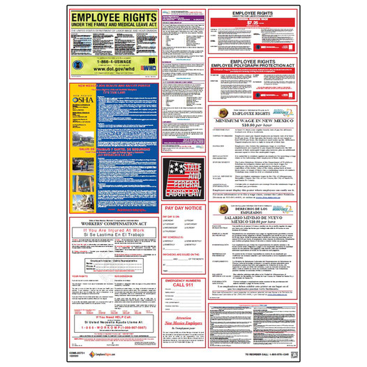 New Mexico Labor Law Combo Poster CS676342