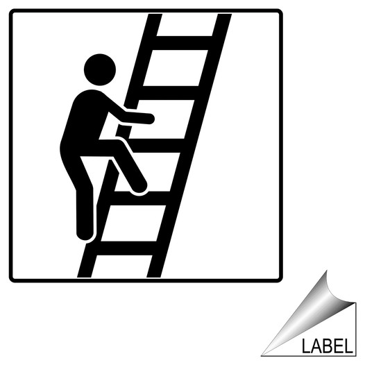 Ladder Symbol Label for Ladder / Scaffold LABEL_SYM_43_b-R