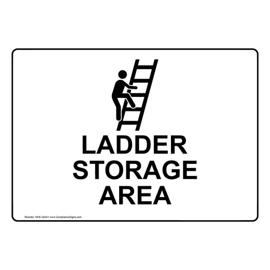 Industrial Notices Ladder / Scaffold Sign - Ladder Storage Area