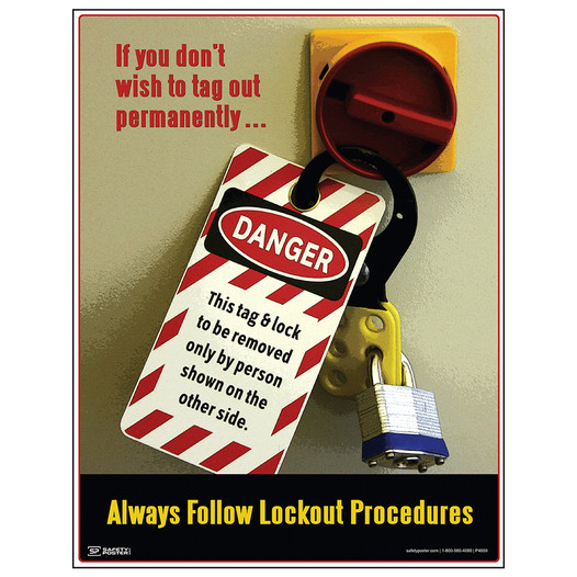Always Follow Lockout Procedures Poster CS235011