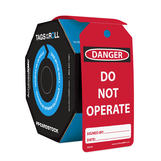 Lockout Tagout Tag CS865706