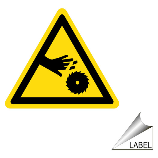 Severed Fingers Symbol Label for Machine Safety LABEL_TRIANGLE_23_c