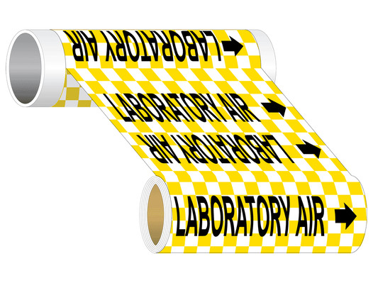 Laboratory Air Wide Pipe Label