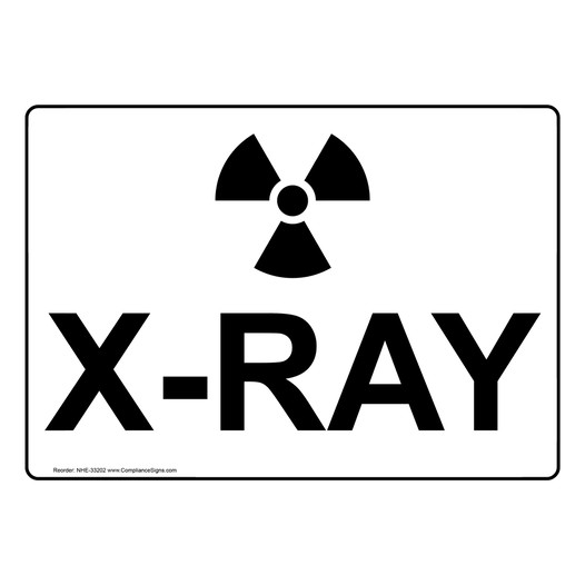 X-Ray Sign With Symbol NHE-33202