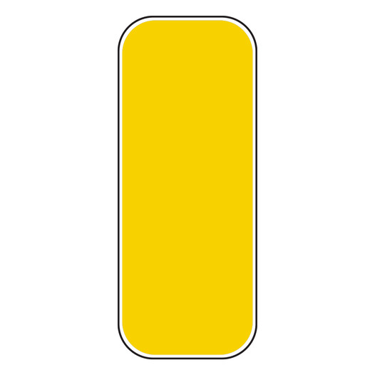Federal Yellow Reflective MUTCD OM2-2 V H Object Marker Sign CS838710
