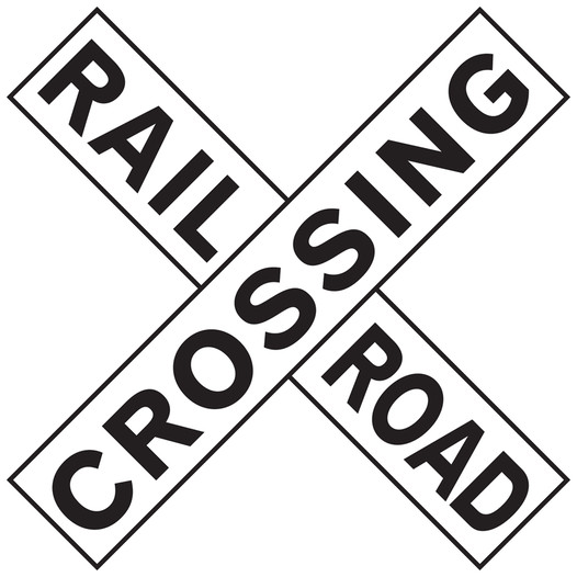 Reflective Federal MUTCD R15-1 Railroad Crossing Sign CS169667