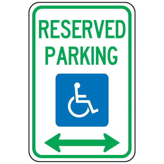 Reflective Federal MUTCD R7-8 Reserved Parking Sign CS849073
